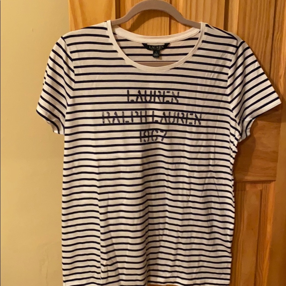 Brand new never worn black and white t-shirt